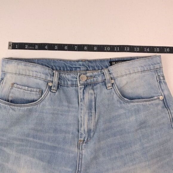 Blank NYC The Rivington Jeans High Rise Tapered Light Blue Wash Wash Denim 29 - Picture 6 of 10